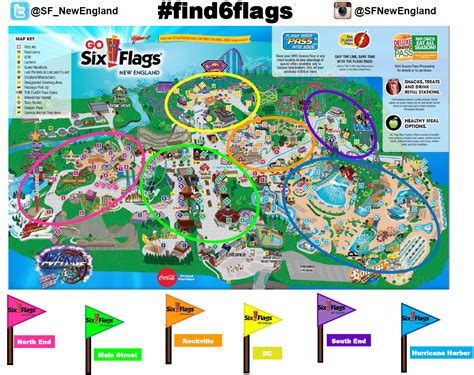 Six Flags New England Map